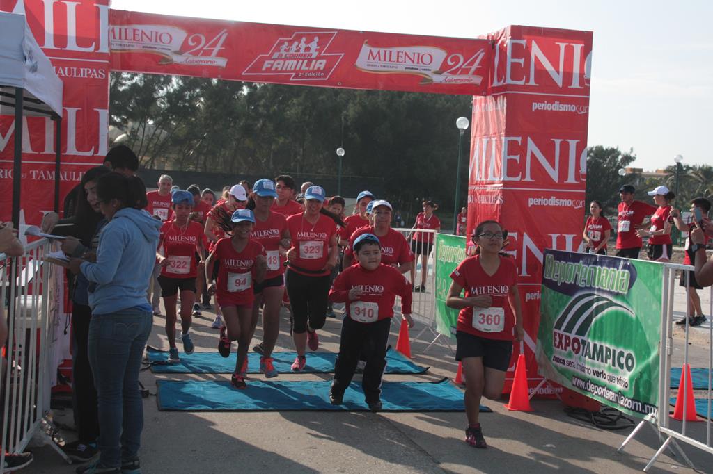 Con el éxito esperado se realizó la Segunda Carrera Atlética Recreativa de Milenio Tamaulipas, denominada “A Correr Familia”.