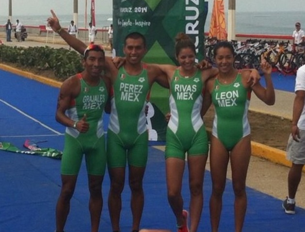 La selección mexicana de triatlón consiguió otra medalla de oro en Centroamericanos