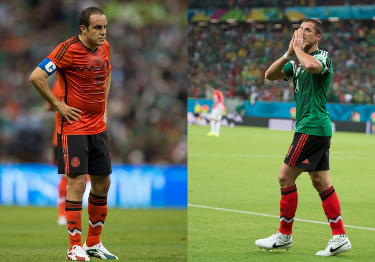 Cuauhtémoc Blanco y Javier Hernández 