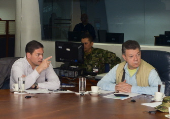El presidente de Colombia, Juan Manuel Santos, decidió suspender las negociaciones con las FARC tras el secuestro del general Rubén Alzate