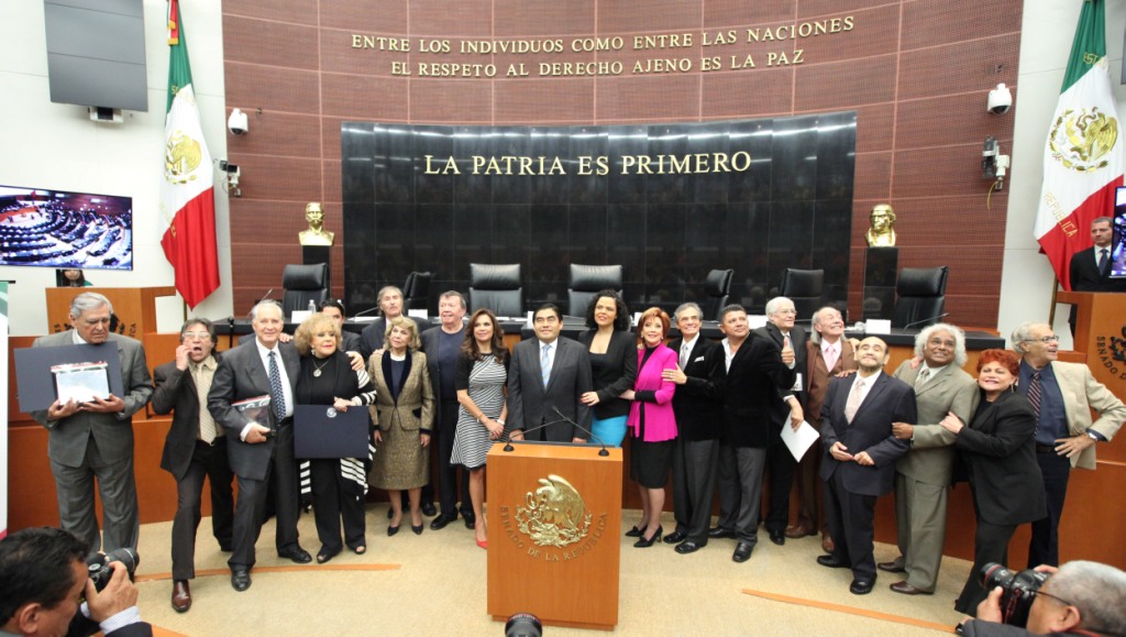 Los artistas recibieron un reconocimiento por parte de las comisiones de Cultura y de Relaciones Exteriores del Senado.