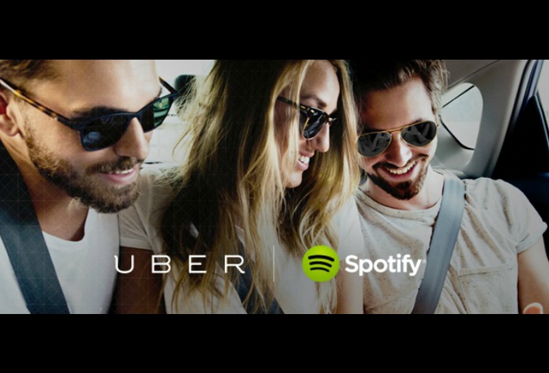 Ahora podrás escuchar tus listas de Spotify en tus viajes que hagas en Uber.