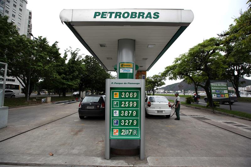 Una estación de servicio de Petrobras, en Río de Janeiro