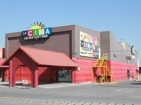 Uno de los casinos clausurados. 