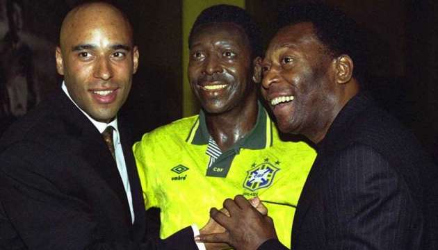 Pelé y su hijo Edson Cholbi do Nascimento