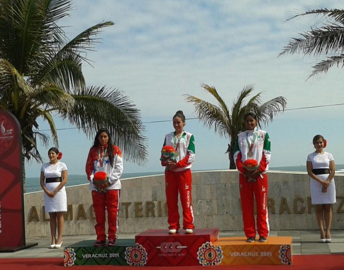 Las mexicanas en el podio 