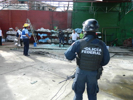Policía Federal se trasladó al lugar. 