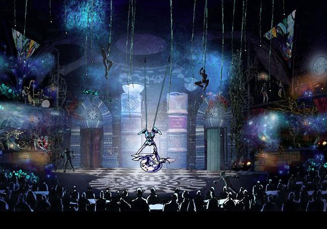 Cirque Du Soleil inició cons sus funciones. 