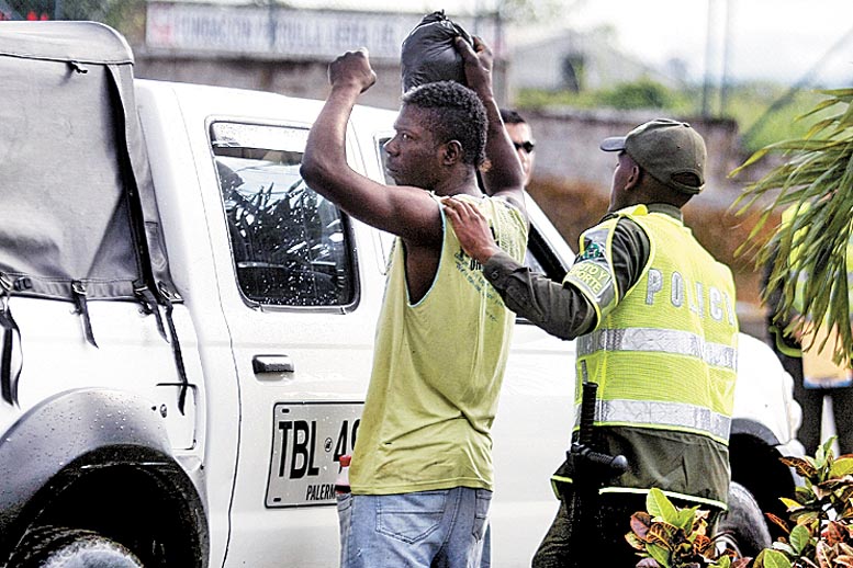 Controles policiales en la ciudad de Quibdó, capital de Chocó.