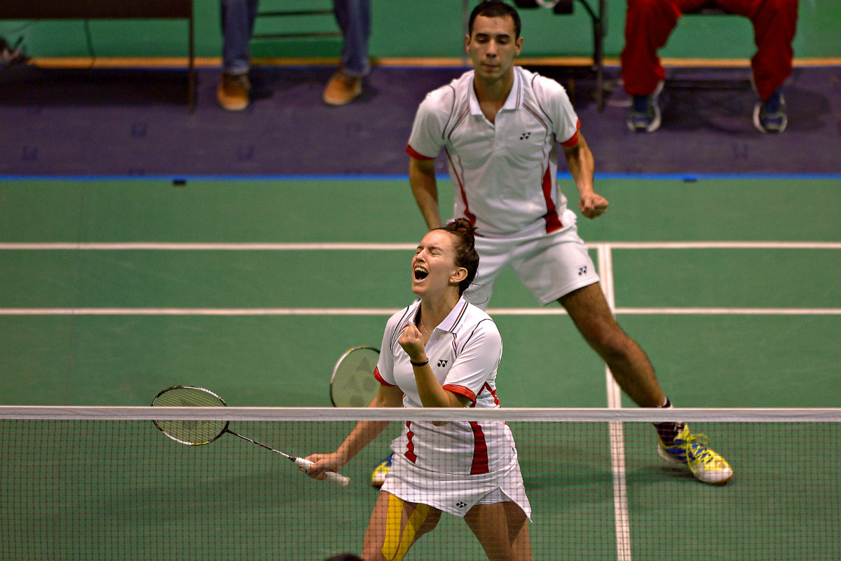 La pareja mexicana de bádminton 