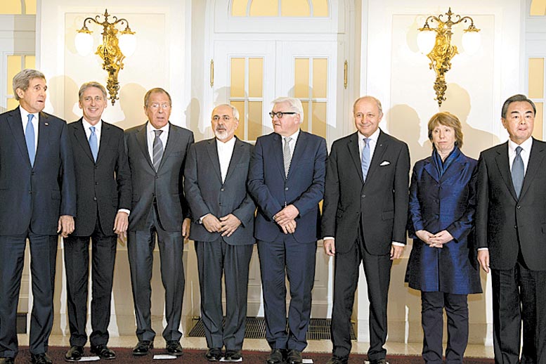 Los representantes diplomáticos, reunidos ayer en Viena.