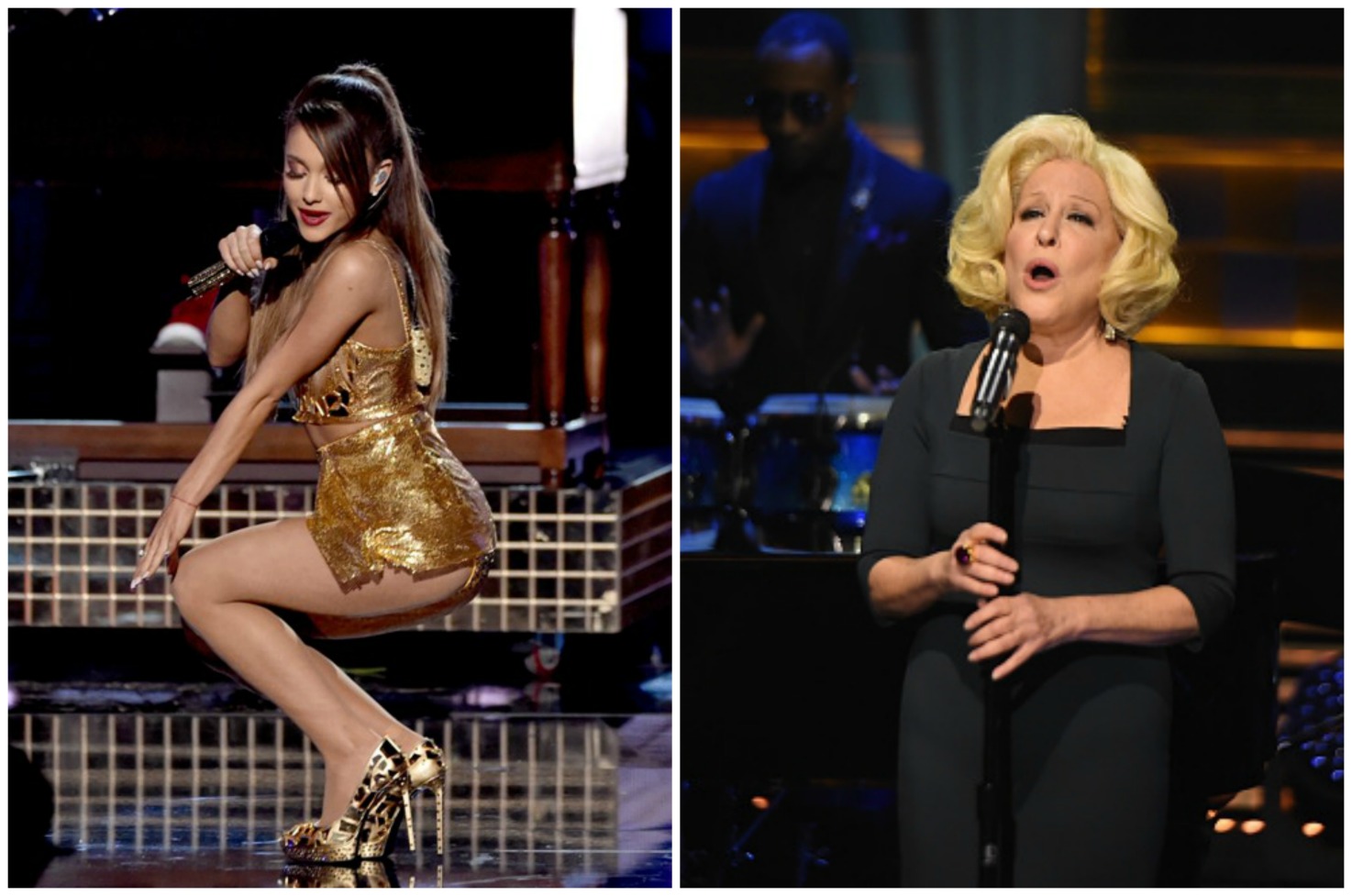 Ariana Grande y Bette Midler protagonizaron una discusión. 