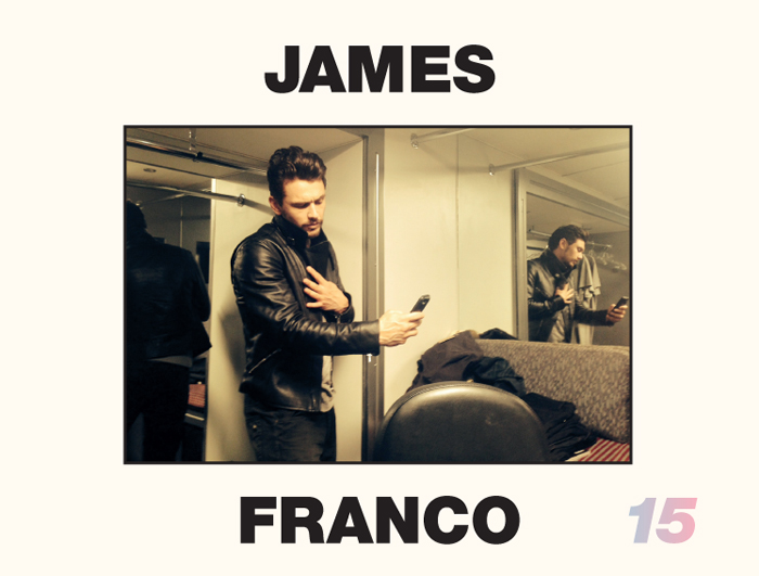 Así luce la portada del calendario de James Franco. 