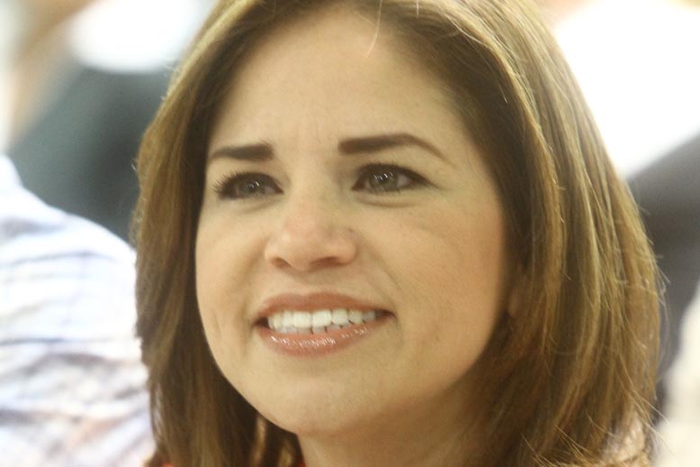 La senadora priista.