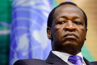 Blaise Compaoré, durante una reunión de alto nivel de la International Telecommunication Union (ITU) en Ginebra, Suiza, el 12 de noviembre de 2008