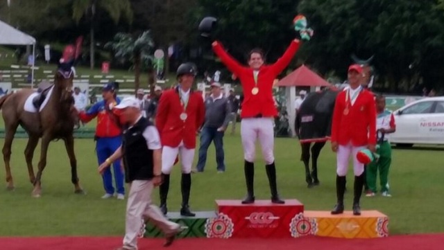 Gonzalo Azcárraga, ganó medalla de oro en equitación