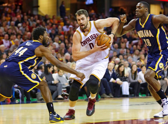 Kevin Love, tuvo un buen desempeño contra los Pacers