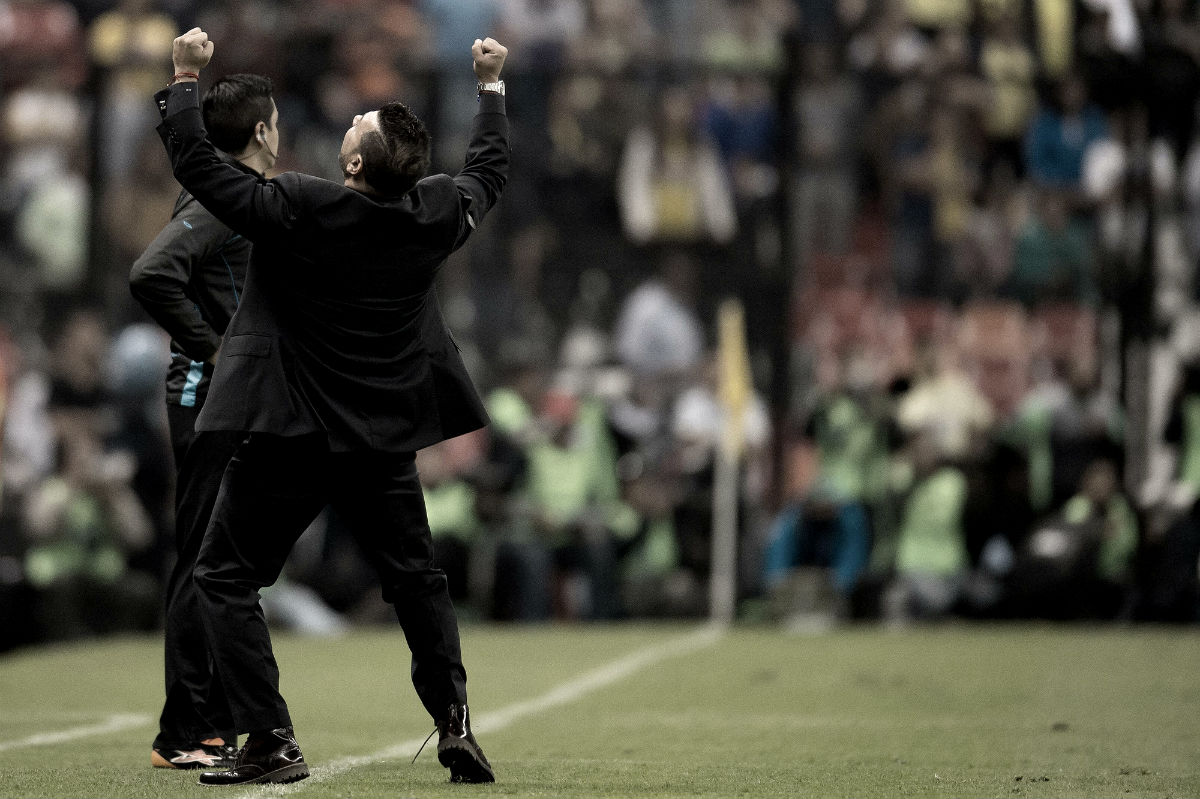 El festejo de Mohamed tras el pase a semifinales 