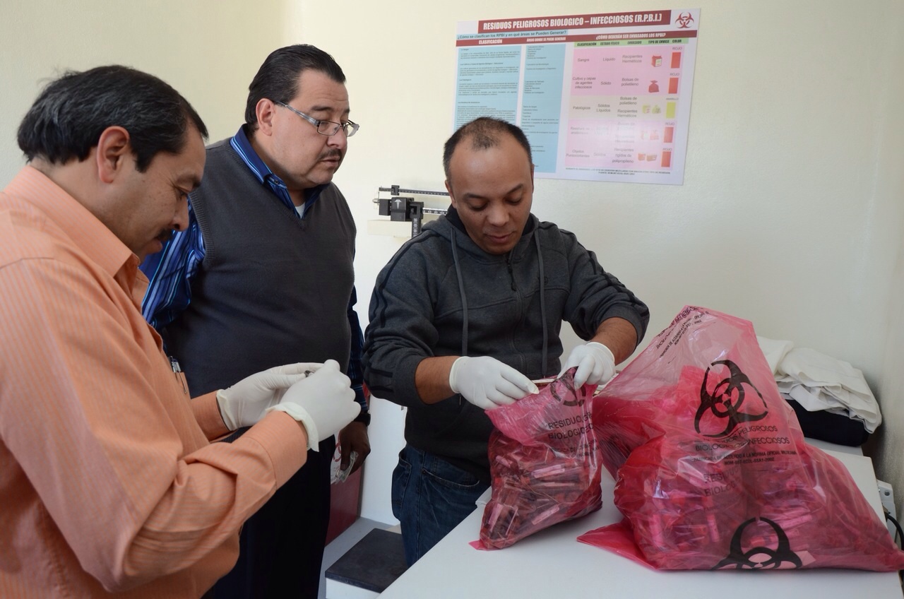 Los residuos se pondrán a disposición de las autoridades Federales.
