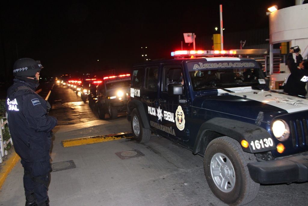 Esta madrugada partieron camionetas con elementos de la Gendarmería Nacional 
