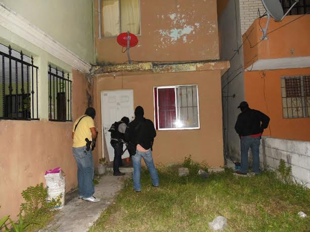 Sitio donde estaba secuestrado el joven.