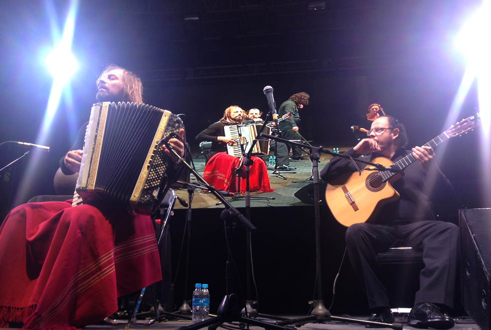Chango Spasiuk en la FIL 2014.
