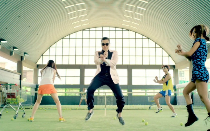 El cantante Psy en el video Gangnam Style.