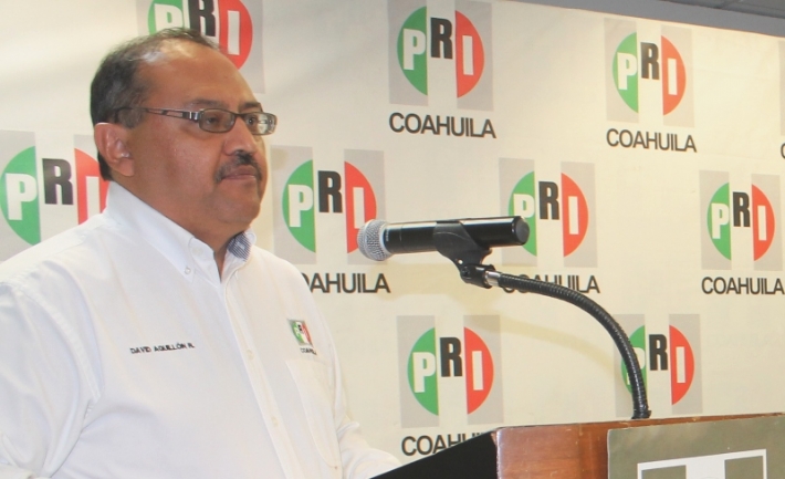 David Aguillón, presidente del PRI en Coahuila.