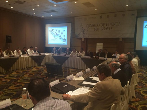 Funcionarios acudieron a la reunión del Consejo de Cuenca Río Bravo. 