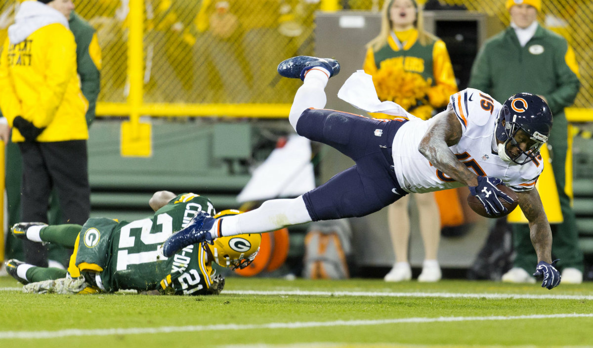 Brando Marshall ante los Empacadores de Green Bay