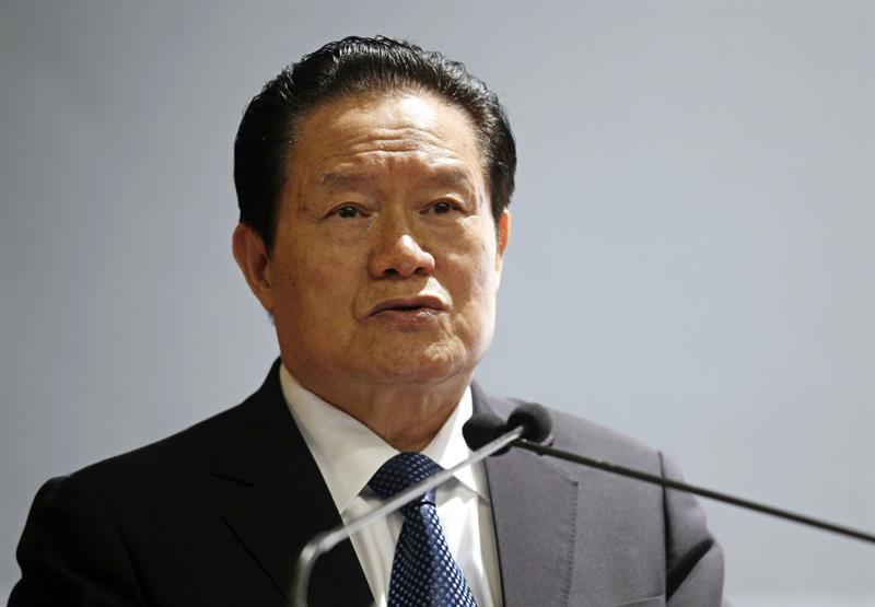  Zhou Yongkang, durante una conferencia en Nueva Delhi, India, el pasado 1 de noviembre 