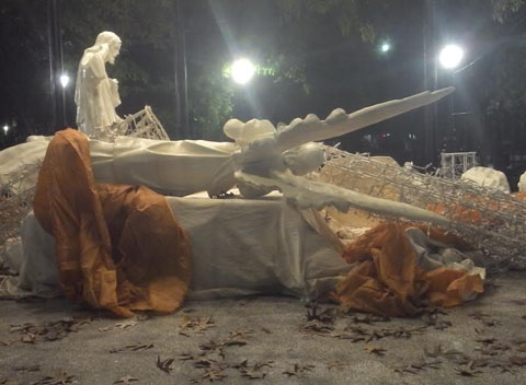 Las figuras sufrieron algunos daños.