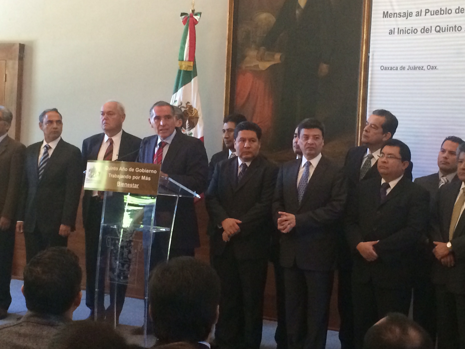 El gobernador de Oaxaca, Gabino Cué. 
