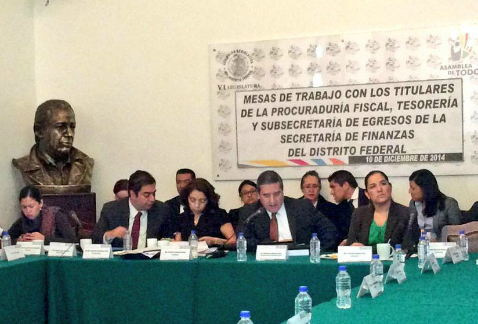 Diputados en la Asamblea Legislativa se reunieron con el procurador fiscal, Alejandro Ramírez Rico, entre otros funcionarios del gobierno capitalino.