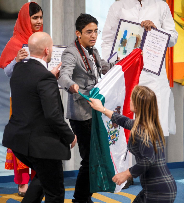 Malala fue galardonada con el Premio de la Paz 