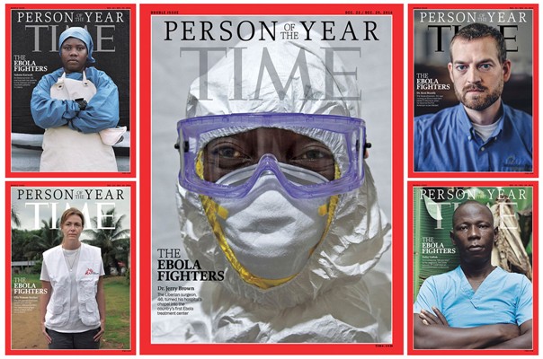 Time publicará cinco diferentes portadas con imágenes de "combatientes del ébola".