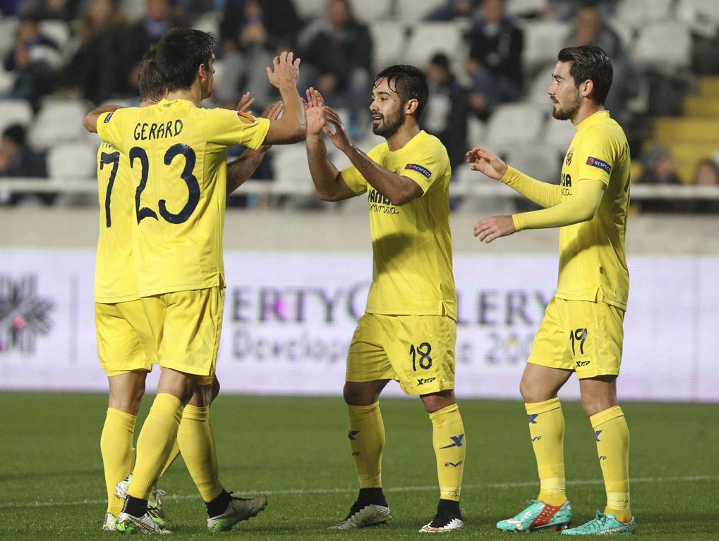 Villarreal avanzó como segundo de grupo en Europa League