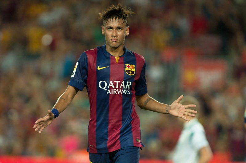 Neymar con el Barcelona 