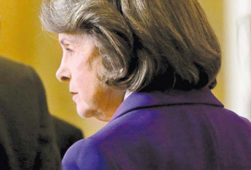 La demócrata Dianne Feinstein.