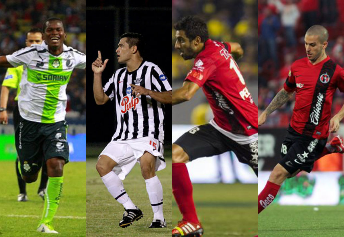 Darwin Quintero, Miguel Samudio, Christian Pellerano y Darío Benedetto