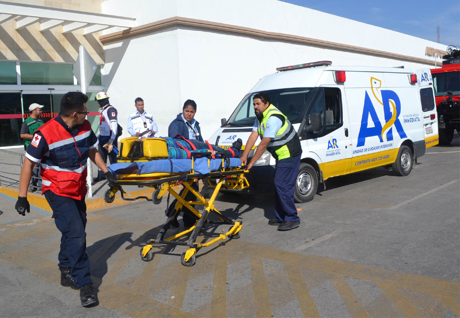A partir de que las alarmas sonaron se montó un impresionante despliegue de los cuerpos de emergencia. 
