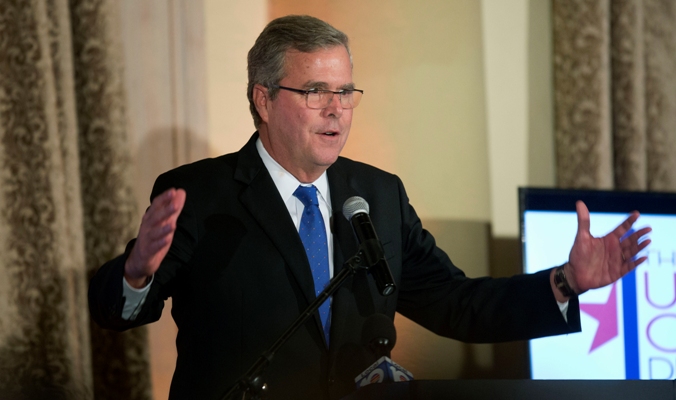 El exgobernador de Florida, Jeb Bush, busca ser el candidato republicano a la presidencia de EU.