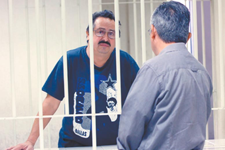 Homero González está recluido en el penal de Cadereyta. 