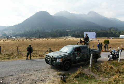 Fuerzas federales se sumaron a la vigilancia en la zona del Ajusco en la Ciudad de México.