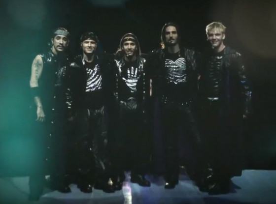 Los Backstreet Boys en sus inicio en el avance. 