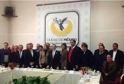 Esta mañana se reunieron líderes de los partidos políticos con el jefe de Gobierno del DF, Miguel Ángel Mancera, para trabajar sobre el blindaje para 