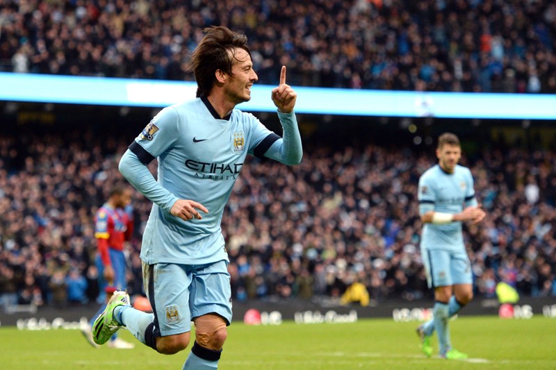 David Silva anotó un doblete en el triunfo del Manchester City 