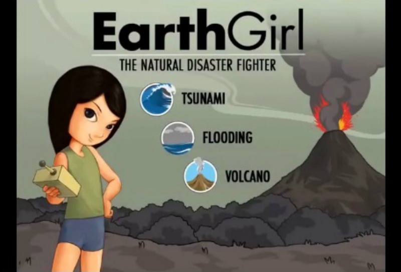 Earth Girl es un juego para celular que prepara a los ciudadanos ante la llegada de desastres naturales.