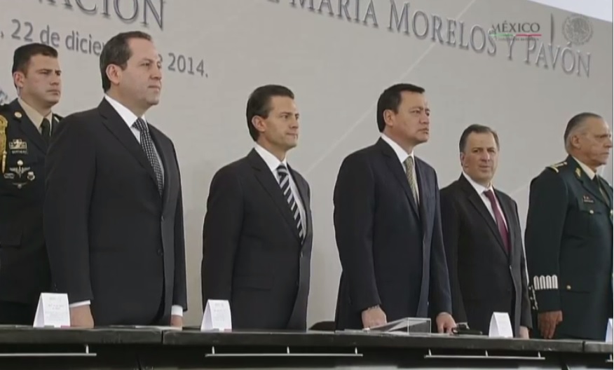 Ceremonia por el 199 Aniversario Luctuoso de José María Morelos y Pavón en Ecatepec de Morelos, Estado de México.