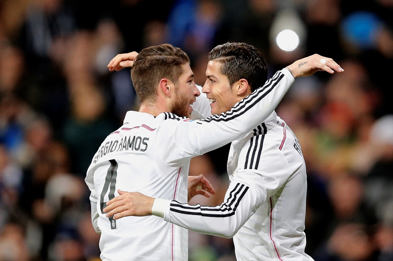 Sergio Ramos y Cristiano Ronaldo 